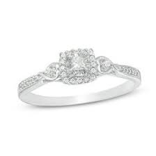 Diamond equivalent in 14k white gold $1,370.00 sale $1,164.50 Affordable Diamond Promise Rings For Her Zales Outlet