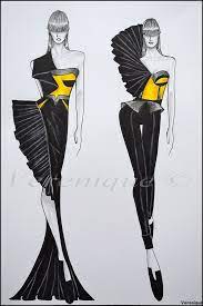 Small Collection Of Dresses 2 By Verenique On Deviantart Fashion Illustrations Techniques Fashion Illustration Sketches Dresses Dress Design Drawing