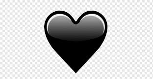 Hati Hitam Emojipedia Heart Iphone Emoji Hitam Cinta Wallpaper Desktop Apel Color Emoji Png Pngwing