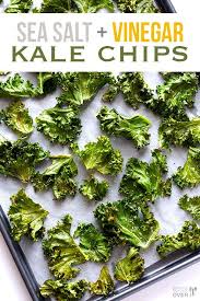 Sea Salt And Vinegar Kale Chips Gimme Some Oven Recipe Kale Chip Recipes Recipes Healthy Snacks