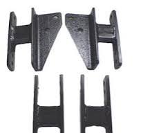 2 Stage Adjustable Extended Shackle Set Front & Rear, Scout II