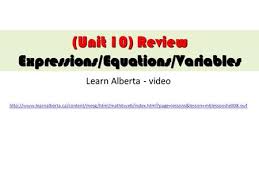 The following loop draws 3 circles on the screen. Learn Alberta Video Unit 10 Review Expressions Equations Variables Ppt Download
