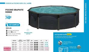 Offre Piscine Graphite Ronde Chez Cash Piscines
