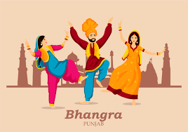 Bhangra Folk Dance Illustration Download Free Vectors Clipart Graphics Vector Art