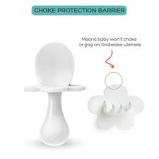 Buy Grabease Baby And Toddler Self Feeding Utensils Spoon And Fork Set For Baby Led Weaning Made Of Non Toxic Plastic Featuring Protective Barriers To Prevent Choking And Gagging Online In Usa