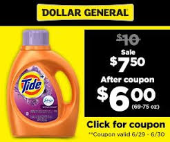 Free Tide 4 Off Coupon At Dollar General Yo Free Samples Dollar General Couponing Tide Coupons Money Saving Mom