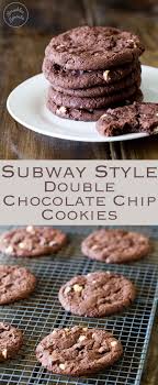 These Subway Style Chocolate Chip Cookies Are Super Chocolaty Super Rich Super Cookies Recipes Chocolate Chip Chocolate Cookie Recipes Chocolate Chip Cookies