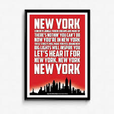 Jay Z And Alicia Keys Empire State Of Mind By Teezieprints Lyric Poster Empire State Of Mind Poster Prints