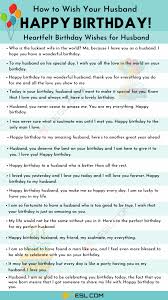 Make your husband or wife feel really special on this special day with any of the messages in this beautiful collection. Happy Birthday Husband 30 Best Birthday Wishes For Your Husband 7esl