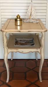 Vintage French Provincial Cream End Table By Revisitedconcepts End Tables Decor French Vintage