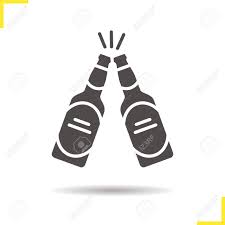 Free for commercial use high quality images Toasting Beer Bottles Icon Drop Shadow Cheers Silhouette Symbol Royalty Free Cliparts Vectors And Stock Illustration Image 76252595