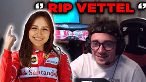 Girlfriend steals the show after max verstappen win. Oh No Seb She Put Seb Out Charles Leclerc Watching His Girlfriend Playing F1 Virtual Youtube