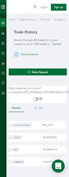 Candlestick (ohlcv) data is also available in multiple granularities (1m, 5m , 15m, 30m, 1h, 4h, 1d). How To Pull Trade History Data From Poloniex Into Excel And Google Sheets Cryptosheets