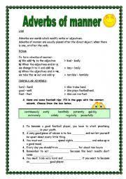 Choose adjectives or adverbs of manner to complete the follwing sentences. Adverbs Of Manner Exercises With Answers Free Download Wallpaper