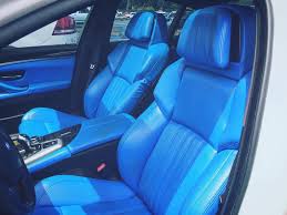 Bmw M5 Blue And Black Interior Custom Bmw Car Seats Black Interior