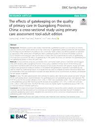 Gatekeepers assess who is in or out, in the classic words of management scholar kurt lewin. Pdf The Effects Of Gatekeeping On The Quality Of Primary Care In Guangdong Province China A Cross Sectional Study Using Primary Care Assessment Tool Adult Edition