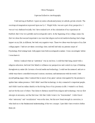 Besides, it helps to check student's readiness for future career or college as one is supposed to incorporate all the knowledge and skills acquired during the course into the capstone project. Reflection Capstone Reflective Autobiography By Oliviadthompson Issuu