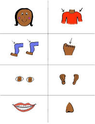 Teacherlingo Com 2 00 Over Forty Parts Of The Body Vocabulary Flash Cards Along With The Lyrics Of The Poem Head Shoulders Knees And Toes Ready To Print