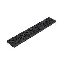 NDS Spee-D Channel Drain Grate, 4-7/16 in. wide X 2 ft. long, Decorative  Botanical Design, Black Plastic 252 - The Home Depot
