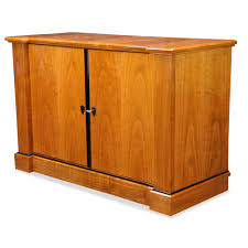 An der frontseite befinden sich 3 glastüren. Biedermeier Fernseher Tv Schrank Kirsche