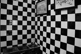 Black and white tiles design. Black White Checkered Wall Paintings Squares Black And White Tiles Cafe Black And White Tiles Sitting Area Pxfuel