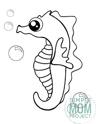Maybe you would like to learn more about one of these? Free Printable Seahorse Coloring Page Simple Mom Project
