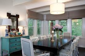 Dark Table Light Chairs Love The Seats Aqua Chest Windows My Type Of Room Eclectic Dining Room Dining Design Eclectic Dining Room Rustic Dining Room