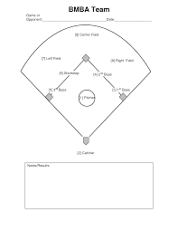 Printable Baseball Depth Chart Template Www