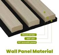 3 Sides Veneer Wood Slat Panel,Noise Reduction Panel ...