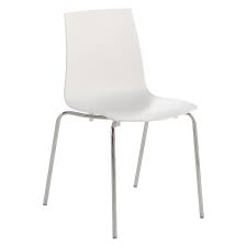 Benji White Stackable Dining Chair Buy Now At Habitat Uk Stackable Dining Chairs Chair White Dining Chairs