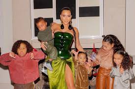 Courtesy of kim kardashian/instagram north, saint, chicago and psalm's cousins are no stranger to mini vehicles and playrooms of. Kim Kardashian S Kids Made Her Custom Perfumes For Mother S Day