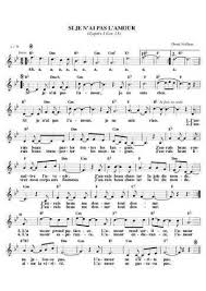 Si Je N Ai Pas L Amour Sheet Music Music Partition