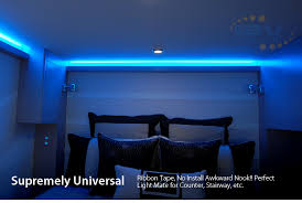 Rv Led Strip Lights 12v Trailer Car Interior Decorative Roll Light White Blue Ebay