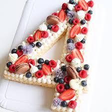 Number Cake Number Cakes Number Birthday Cakes Fruit Tart Cake