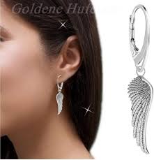 Orecchini ala angelo custode 925 vero argento per donne ragazze Ali  d'angelo : Amazon.it: Moda