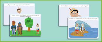 Pinocchio Story Sequencing Cards Free Eyfs Ks1 Resources For Teachers Story Sequencing Sequencing Cards Preschool Themes