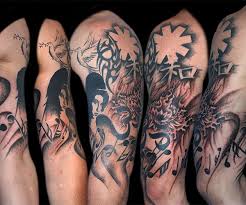 However, its personal preference, you can just get a tattoo from elbow to shoulder. Music Themed Sleeve Tattoos