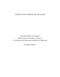 Aceasta este una dintre intrebarile clasice adresate la un interviu de angajare. Etapele Unui Interviu De Angajare Dumitru Ioana Academia Edu