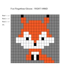Fox Fingerless Gloves Crochet Pattern One Dog Woof