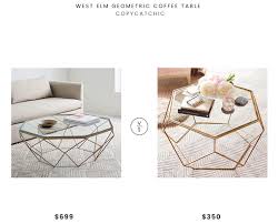 West Elm Geometric Coffee Table 699 Vs Pier 1 Geometric Coffee Table 350 Gold Geometric Coffee Table Look For Les Geometric Coffee Table Coffee Table Table