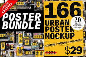 Urban Poster Mockup Bundle Poster Mockup 11x17 Poster Mockup Urban Poster Mockup Outdoor Poster Mockup Multi Poster Mockup Print Design Template Poster Design