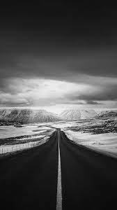 Black And White Road Wallpaper Road To Heaven Snow Mountain Dark Nature Winter Iphone 6 Wallpaper Download Iphone Wallpape Cool Backgrounds Wallpapers Iphone 6 Plus Wallpaper Winter Iphone