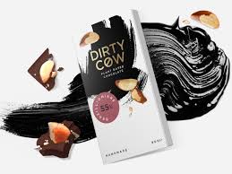 Just because you're living a vegan lifestyle now, that doesn't mean that you have to start saying tearful goodbyes to the taste of delicious, cold night staples like hot cocoa. Dirty Cow Messed Up Vegan Chocolate On Packaging Of The World Creative Package Design Gallery
