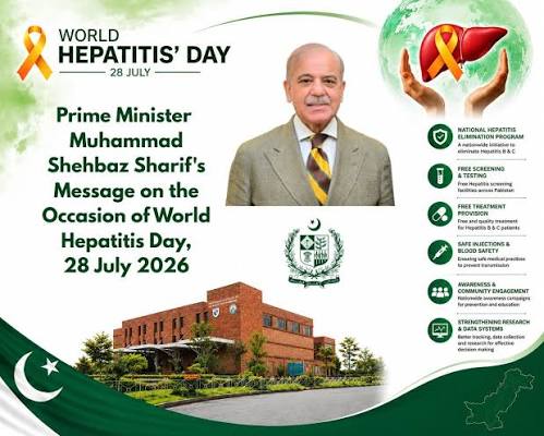 PM Shehbaz Sharif's World Hepatitis Day Message 2026: What He Said