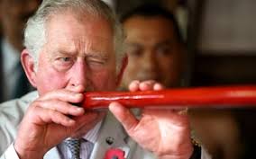 Prince Charles is king of jungle as he learns how to blow darts like Borneo  tribesman