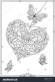 The spruce / miguel co these thanksgiving coloring pages can be printed off in minutes, making them a quick activ. Decorative Love Heart With Flowers And Butterflies Valentines Day Card Coloring Book For Heart Coloring Pages Butterfly Coloring Page Mandala Coloring Pages