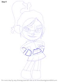 Learn How To Draw Vanellope Von Schweetz From Wreck It Ralph Wreck It Ralph Step By Step Disney Character Drawings Disney Drawing Challenge Drawing Tutorial