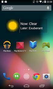 Todo el mérito es de dvtonder por su gran artilugio. Always Sunny Weather Widget For Android Apk Download