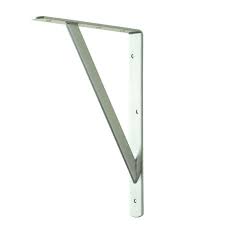 Everbilt 16 In X 10 In White Heavy Duty Shelf Bracket 14826 The Home Depot Heavy Duty Shelf Brackets Shelf Brackets Shelves