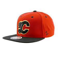 Calgary Flames Zephyr Snapback Cap Red Black Lidzcaps